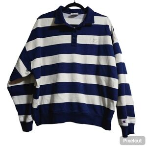 CHAMPION LONG SLEEVE FLEECE COLLARD POLO
